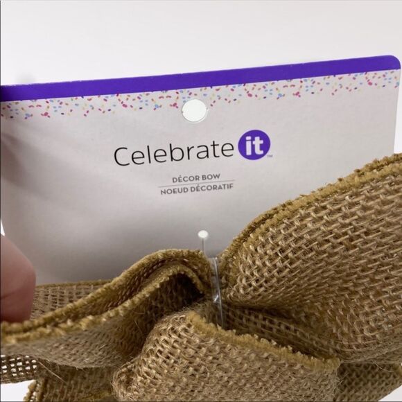 🆕 CELEBRATE IT | Burlap Wired Bows - Picture 3 of 3